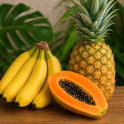 Banana, Papaya, Pineapple