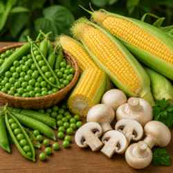 Peas, Corn, Mushroom