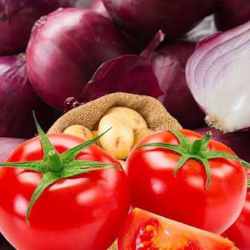 Onion, Potato & Tomato